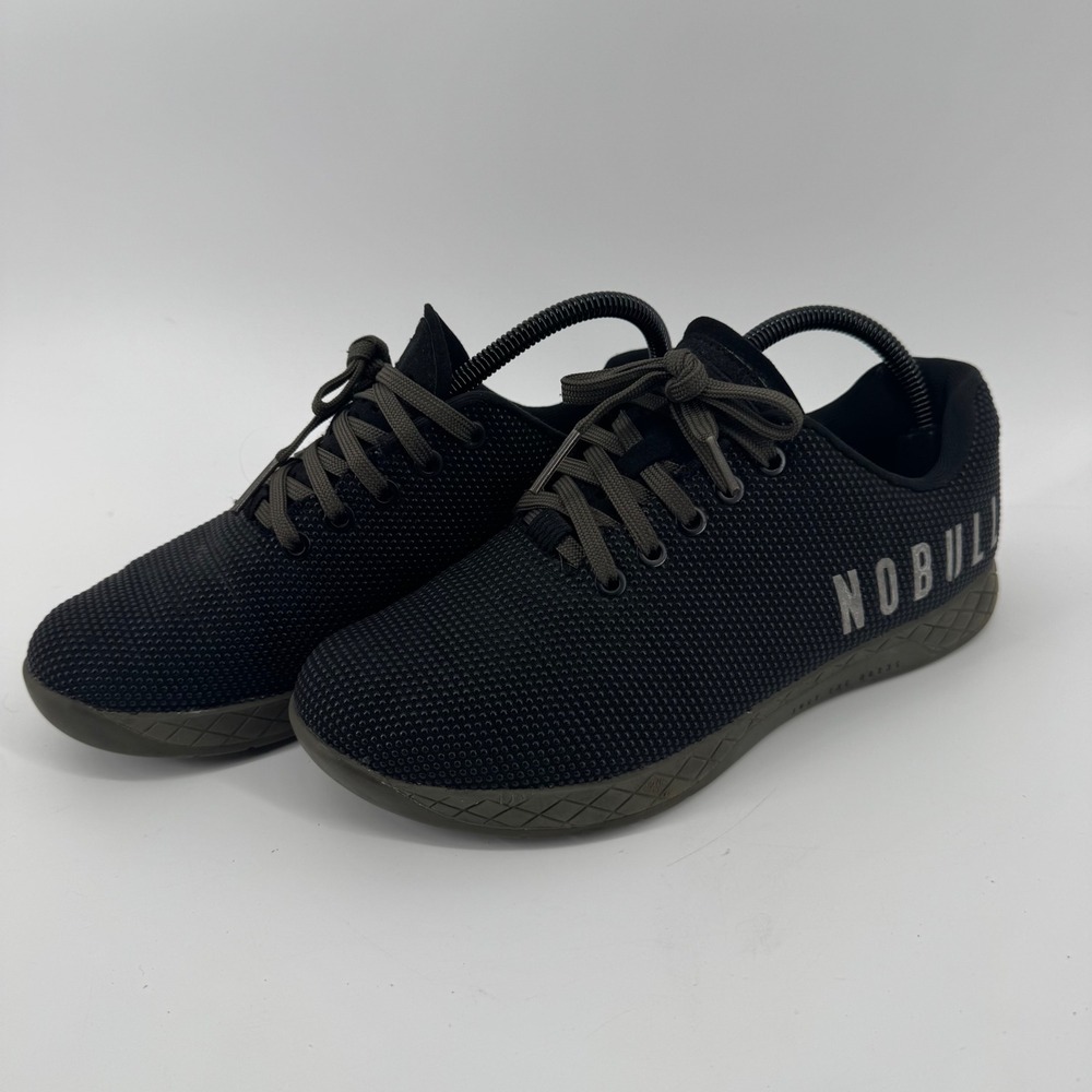 NOBULL SuperFabric Trainer Black Olive Mens Training Shoes US 7 UK 6 EUR 40